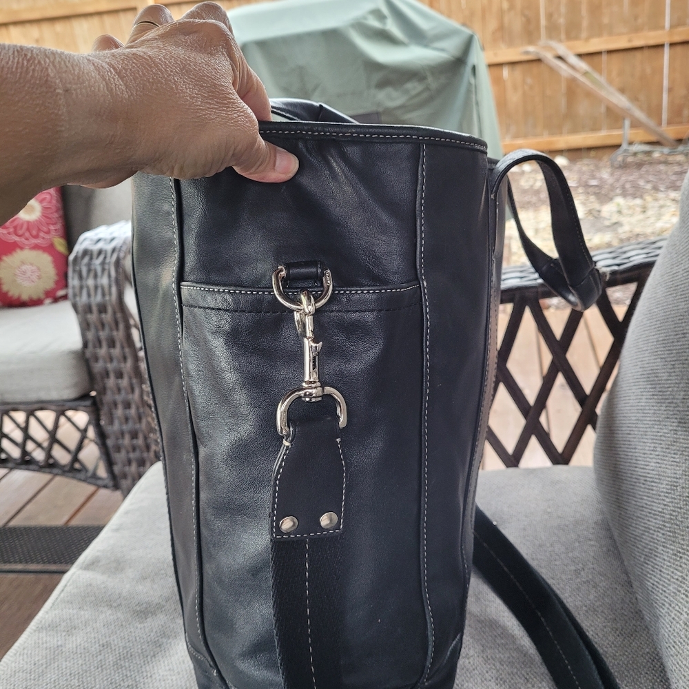 Coach Transatlantic Tote Crossbody Travel Weekend F70102 14"X 14" - Picture 3 of 15